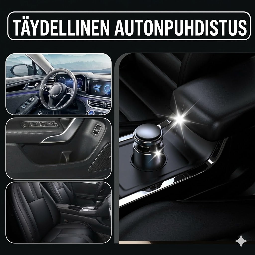 Auton sisätilojen puhdistusaine