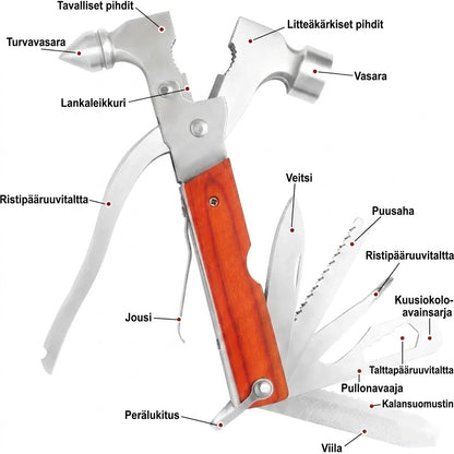 16-in-1 kannettava sorkkavasara-monitoimityökalu