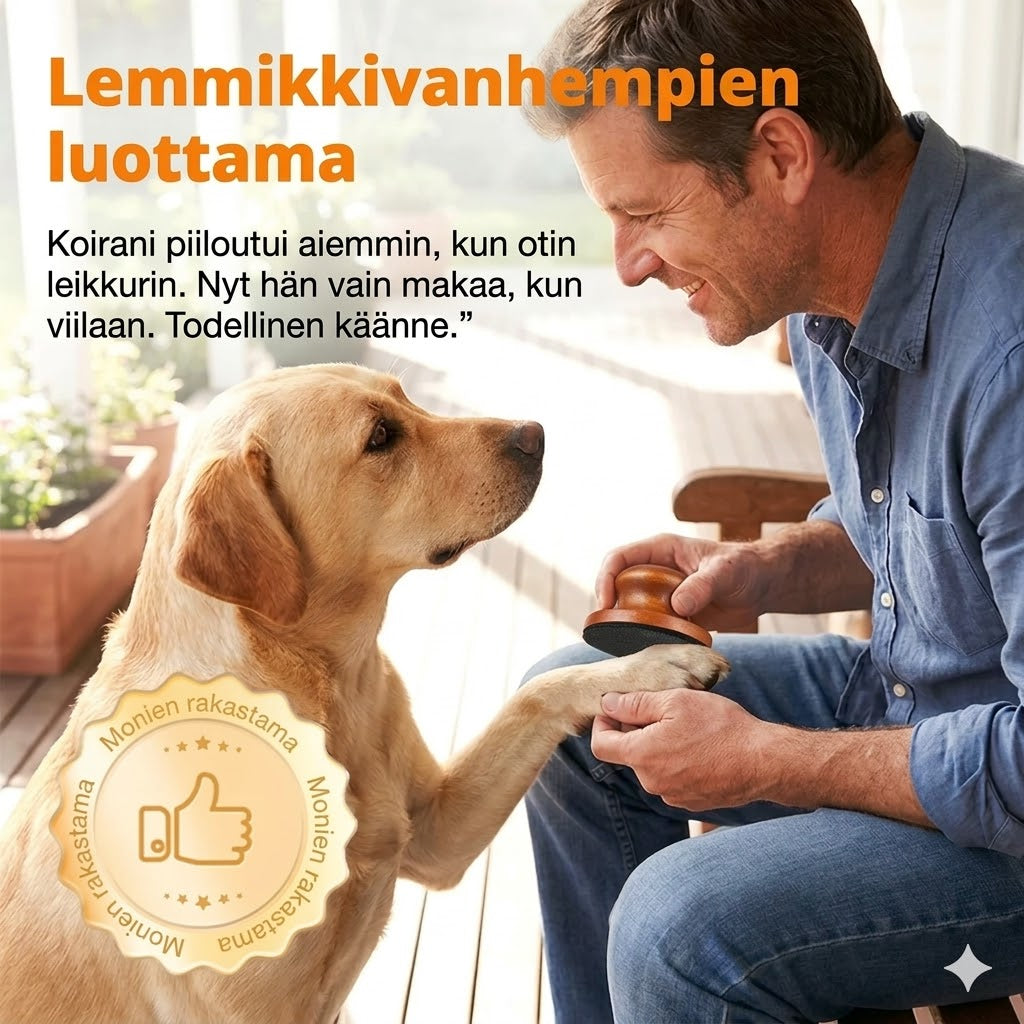 Puinen kynsiviila lemmikeille vaihdettavilla viilaustyynyillä