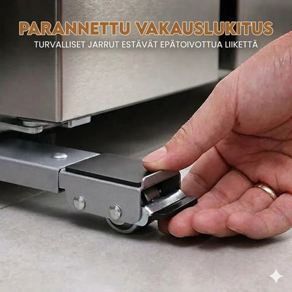 Raskaat säädettävät laiterullat