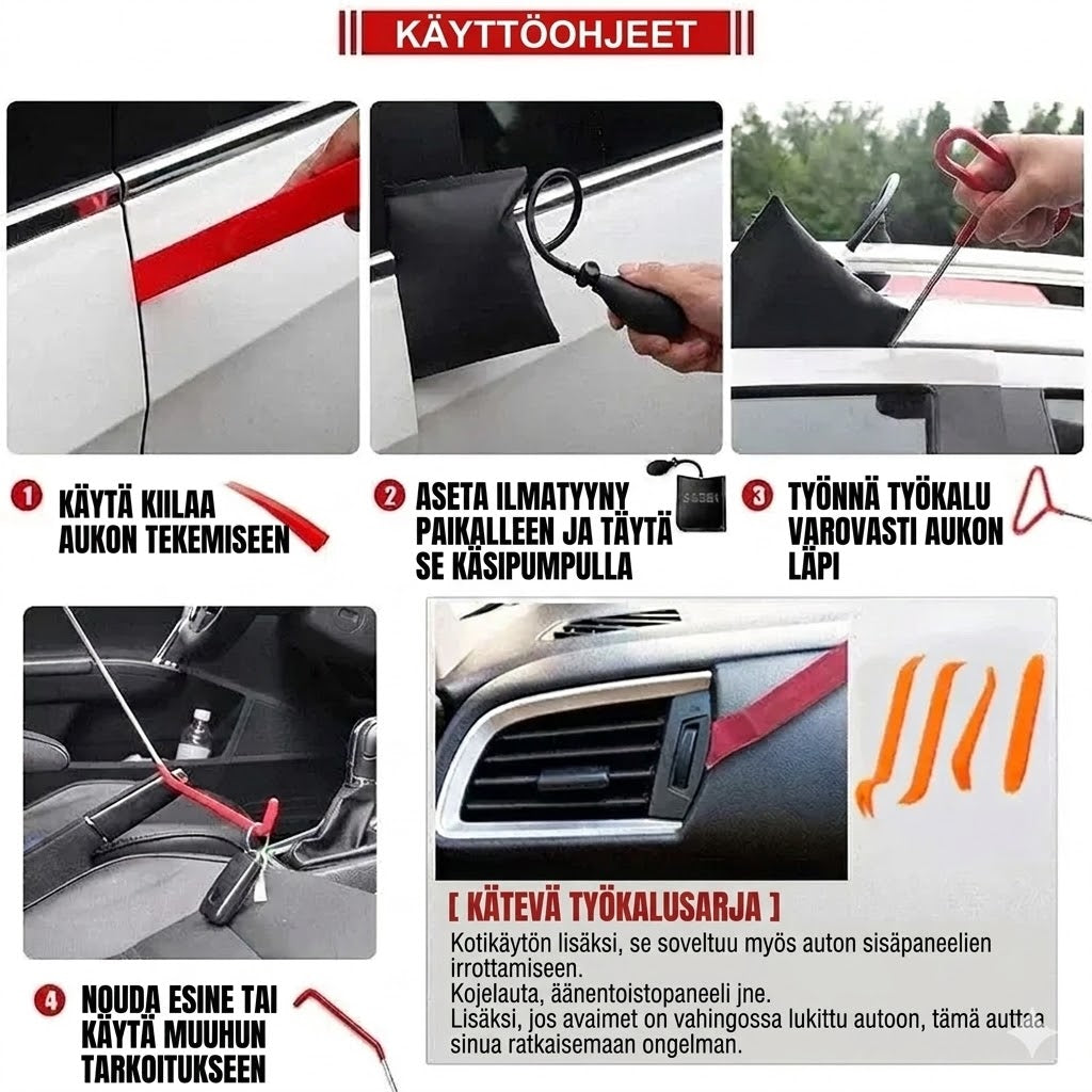 Auton lommonkorjaussarja