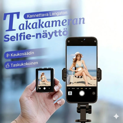 Kannettava langaton selfie-näyttö takakameralle
