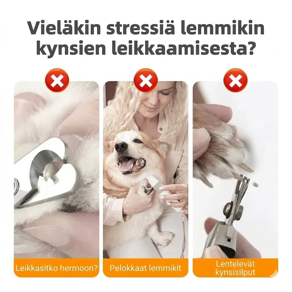 Puinen kynsiviila lemmikeille vaihdettavilla viilaustyynyillä